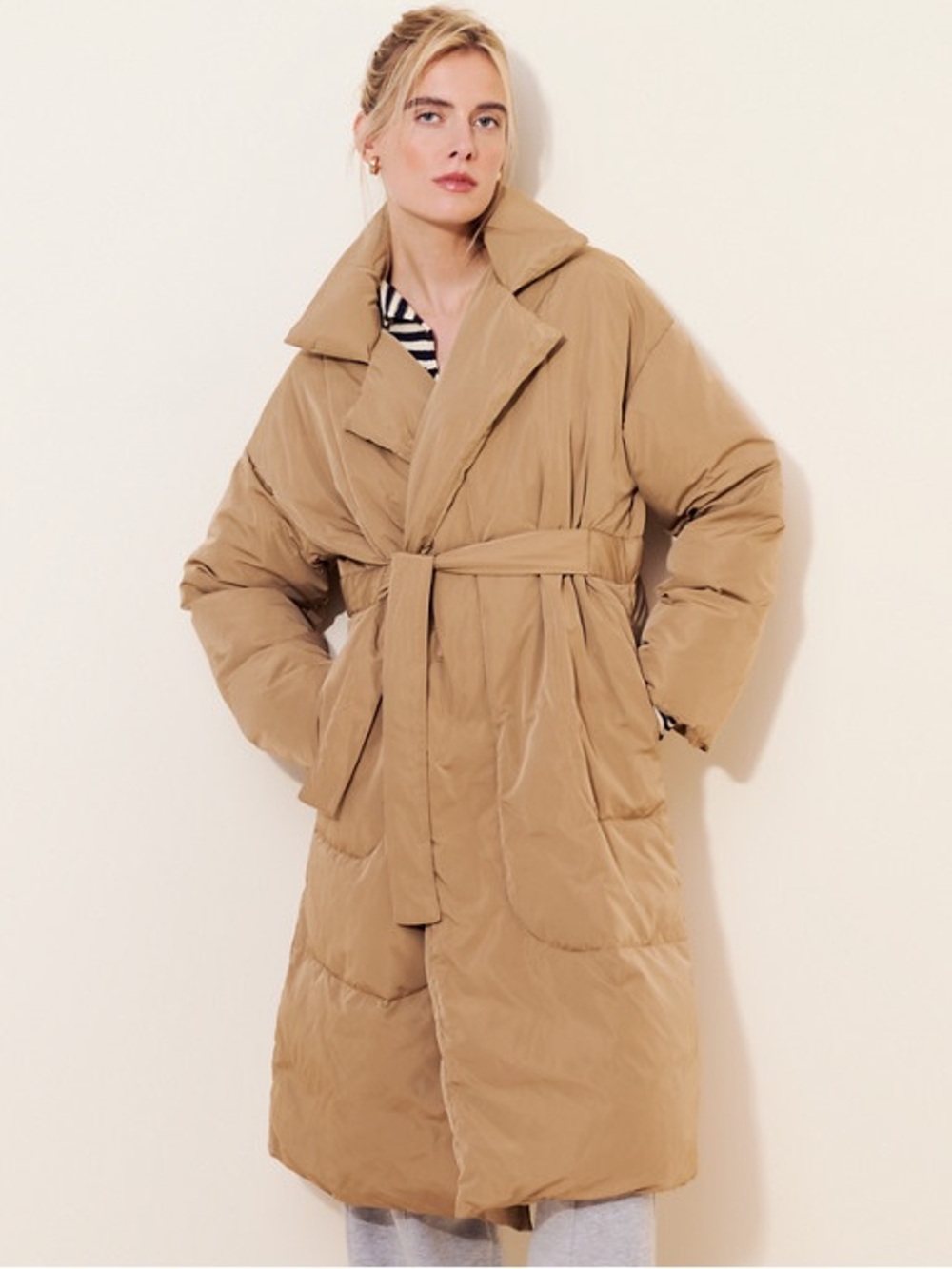 Elliatt Ariana Puffer Jacket - Beige